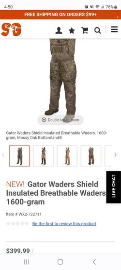 Chest Waders with Boots 1600g Insulated Neoprene Waders for Waterfowl